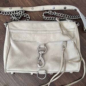 Rebecca Minkoff Classic Mini MAC Pebbled Leather Crossbody Moto Grunge 90s Retro